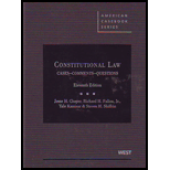 Constitutional Law, Cases, Cmts, Questions