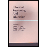 Informal Reasoning and Education