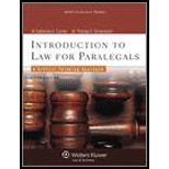 Introduction to Law for Paralegals With Access