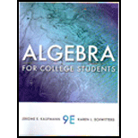 Algebra for College Students   With Access