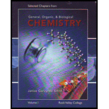 General, Organic, and Biological Chemistry Volume 1 (Custom)