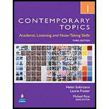 Contemporary Topics 1 Audio CD Package