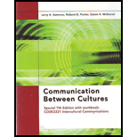 Communication Between Cultures With Workbook (Custom)