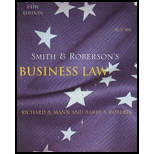 Smith and Robersons Business Law (Custom)