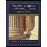 Research Methods for Criminal Justice (Custom)