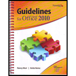 Guidelines for Microsoft Office 2010   With CD