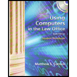 Using Computers in Law Office   Workbook