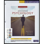 Abnormal Psychology (Looseleaf) -With Access - James N. Butcher