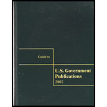 Guide to U. S. Government Publications