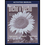 Dicho Y Hecho, Brief Edition   Activities Manual