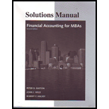 Financial Accounting for MBAs Solutions Manual