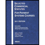 Selected Commercial Statutes Payment System