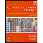 Contemporary Topics 3   With Dvd