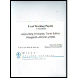 Accounting Principles  Excel Working Papers CD (Sw)