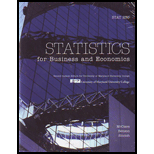 Statistics for Business and Economics CUSTOM PACKAGE<