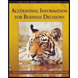 Accounting Information for Business Decision Volume 1 (Custom)