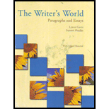 Writers World Paragraphs and Essays (Custom)