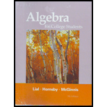 Algebra for College Students   With Access