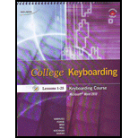 College Keyboarding, Lessons 1 25 (Canadian)