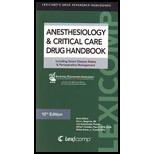 Anesthesiology and Critical Care Drug Handbook