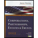 South Western Federal Taxation  Corporations,  2012   With CD 12 