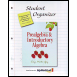 Prealgebra and Introductory Algebra   Student Organizer