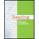 Reading for College Classroom (Custom)