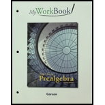 Prealgebra MyWorkBook