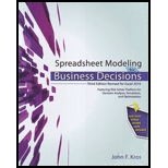 Spreadsheet Modeling for Business Decisions