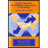 Cabells Directory of Publishing Opportunities in Marketing 2001 02