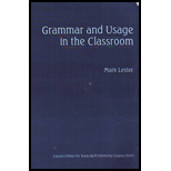 Grammar and Usage in the Classroom (Custom)