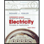 Electricity Prin. and Appl.    Experience Manual and Cd