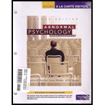 Abnormal Psychology  Core Concepts   With Access (Loose)