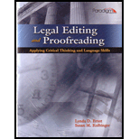 Legal Editing and Proofreading   With CD