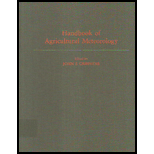 HANDBOOK OF AGRICULTURAL METEOROLOGY