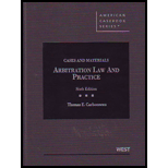 Arbitration Law and Practice, Cases and Mtls.