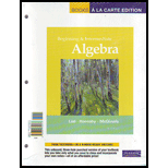 Beginning and Intermediate Algebra (Looseleaf)