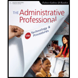 Administrative Professionals  Technology and Procedures   With ACCESS