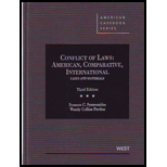 Conflict of Laws  American, Comparative, International