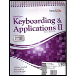 Keyboarding and Applications II 61 120  With Access