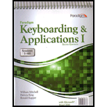 Keyboarding and Applications  1 60 With Access