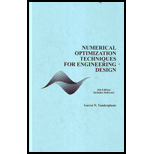 Numerical Optimization Techniques Engineering Design