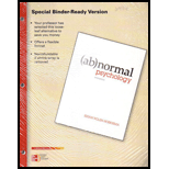 Abnormal Psychology (Looseleaf)