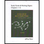 College Accounting Chapters 1 12 Study Guide and Working Papers