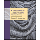 Contemporary Trigonometry   With Cd and Student Solution Manual