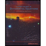 First Course in Differential Equations with Modeling Applications   With Access