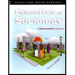 Essentials of Sociology (Black and White Edition)