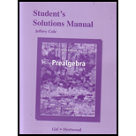 Prealgebra Students Solutions Manual