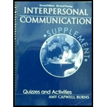 Interpersonal Communication Supplement