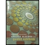 College Algebra Guided Notebook With Access (Loose)